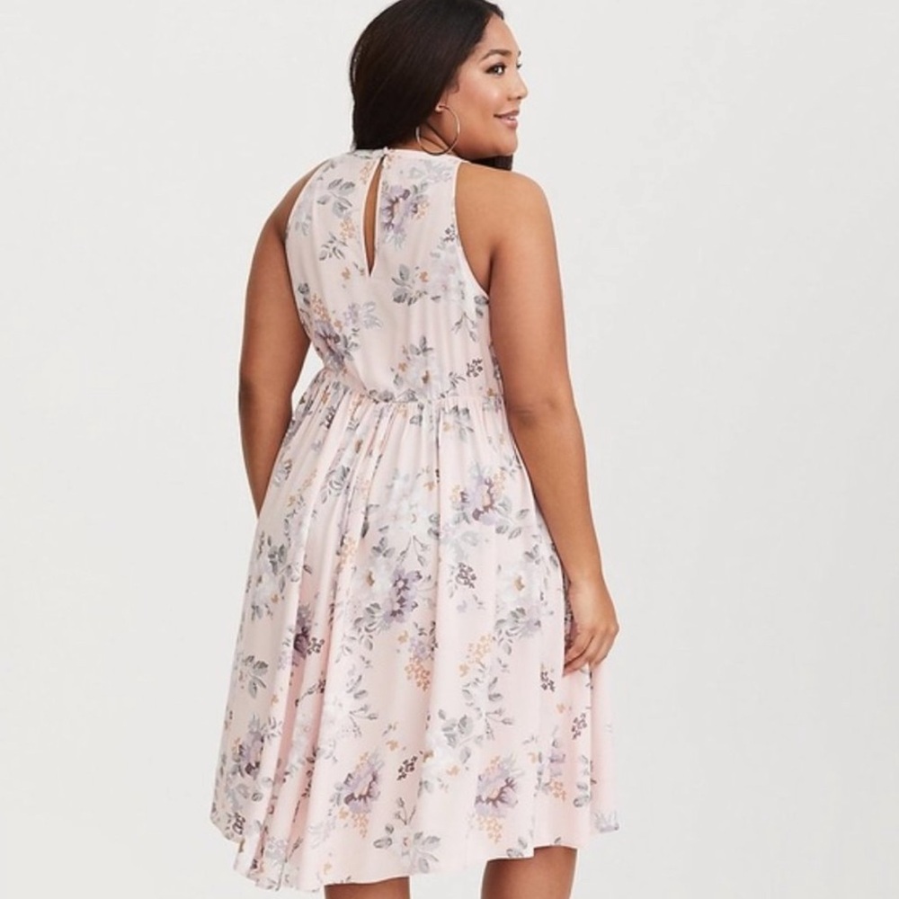 Torrid | Light Pink Floral Challis Babydoll